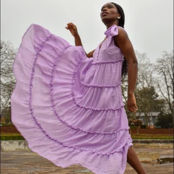 English Factory Dresses & Skirts - ENGLISH FACTORY Mayfield Lilac Midi Dress